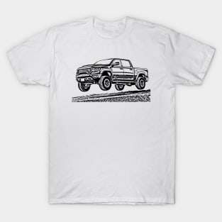 RAM 1500 TRX Supercharged Sketch Art T-Shirt